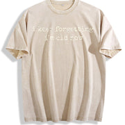 Boomer Gen X Vintage Washed T-Shirt in Beige