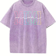 Cute MIMI for MIMI Vintage Washed T-Shirt in Purple
