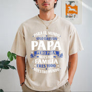 Father’s Day for Dad Vintage Washed T-Shirt in Beige