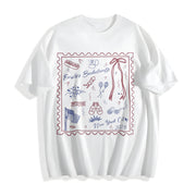 4th of July Bachelorette Cotton T-Shirt in White