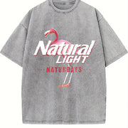 Natural Light Saturdays Vintage Washed T-Shirt in Gray
