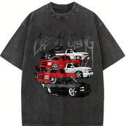 Chevy Gang Chevy Silverado Old School Chevy Truck Classic vintage washed oversized T-shirt in Black