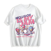 Inclusion Is My Jam Cotton T-Shirt in White