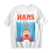 Studio Ghibli Ponyo and Sasuke Cotton T-Shirt in White