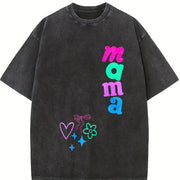 Dopamine Graffiti Ideal Vintage Washed T-Shirt in Black