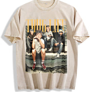 Golden Girls Thug Life Vintage Washed T-Shirt in Beige