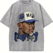 Penny Custom Basketball vintage washed oversized T-shirt in Gray