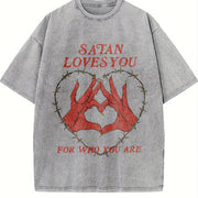 Stylish a Striking. For. for Ladies Vintage Washed T-Shirt in Gray