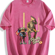 Benito Bowl Halftime Vintage Washed T-Shirt in Red