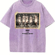 1996 Chicago Squad vintage washed oversized T-shirt in Purple