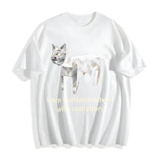 Contaminated with Radiation Cotton T-Shirt in White