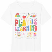 Play Is Learning Cotton T-Shirt in White