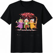 Friend Forever Friendship Quote Cotton T-Shirt in Black