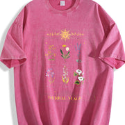 Herbal Magic Ultra Vintage Washed T-Shirt in Red
