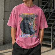 Howl's Moving Castle Vintage Washed T-Shirt in Red