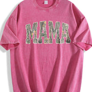 Hunting Mama Camo vintage washed oversized T-shirt in Red