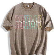 Cute MIMI for MIMI Vintage Washed T-Shirt in Brown