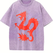 Dean Blunt Musician Fan Heavy vintage washed oversized T-shirt in Purple