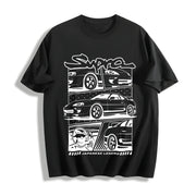 Japanese Legend Supra 90s Cotton T-Shirt in Black
