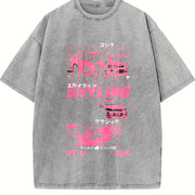 GT3 RS Street Racing Vintage Washed T-Shirt in Gray