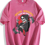 Death Weights for No One Vintage Washed T-Shirt in Red