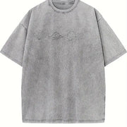 Beach Bum Vacation Cute vintage washed oversized T-shirt in Gray