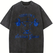 Today I'm a Serious Goose Weightlifting Vintage Washed T-Shirt in Black