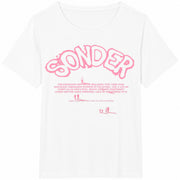 Sonder Thinking Figure Cotton T-Shirt in White