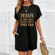 This Is the Only Reason I Got This Far Cotton T-Shirt in Black