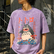 My Neighbor Totoro Vintage Washed T-Shirt in Purple