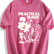 Practical Magic Vintage Movie vintage washed oversized T-shirt in Red