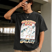 Darth Vader Greatest Dad in the Galaxy Vintage Washed T-Shirt in Black