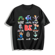 I Still Read Children's Books Teacher Cotton T-Shirt in Black