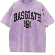Basgiath War College Vintage Washed T-Shirt in Purple