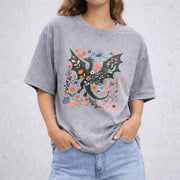 Abraxos vintage washed oversized T-shirt in Gray