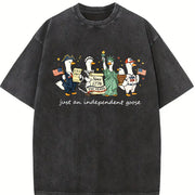 250th America Anniversary Independent Goose vintage washed oversized T-shirt in Black
