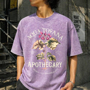 Aqua Tofana Feminist Apothecary Vintage Washed T-Shirt in Purple