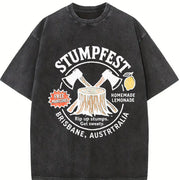Stumpfest Bluey Fan Vintage Washed T-Shirt in Black
