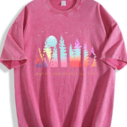 Not All Who Wander Are Lost Vintage Washed T-Shirt in Red