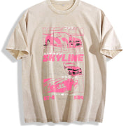GT3 RS Street Racing Vintage Washed T-Shirt in Beige