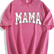 Baseball Mama Mothers Day for Baseball Mom Vintage Washed T-Shirt in Red