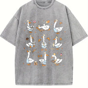 Silly Goose Baker Bakery Mom or Dad Vintage Washed T-Shirt in Gray