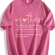 For All Seasons for New Moms and Mothers Vintage Washed T-Shirt in Red