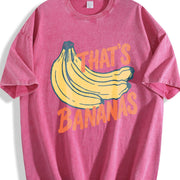 That's Bananas Retro Fruit Meme Vintage Washed T-Shirt in Red