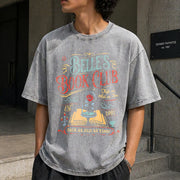 Disney Belle Book Club Vintage Washed T-Shirt in Gray