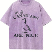 Canadian Goose for Spring Vintage Washed T-Shirt in Purple