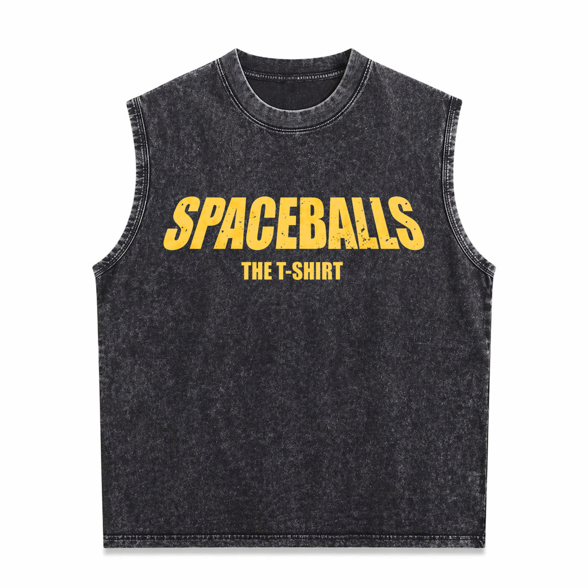 Spaceballs Movie Retro Vintage Washed Tank Top in Black