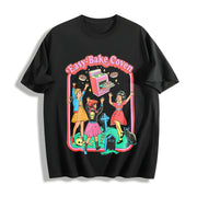 Easy Bake Coven Halloween Cotton T-Shirt in Black