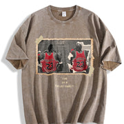 Chicago The Last Dance MJ & Pip vintage washed oversized T-shirt in Brown