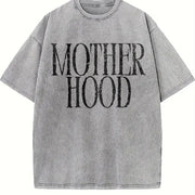Mother Hood Mama Vintage Washed T-Shirt in Gray